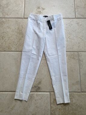 NDSTRY by ICO Women’s White Slim Dress Pants  Tailored Fit Lined Size 6 Petite